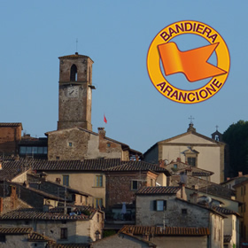 Anghiari - typical medieval village nestled in the Tuscan hills